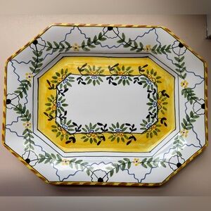 Handpainted Ceramic Platter